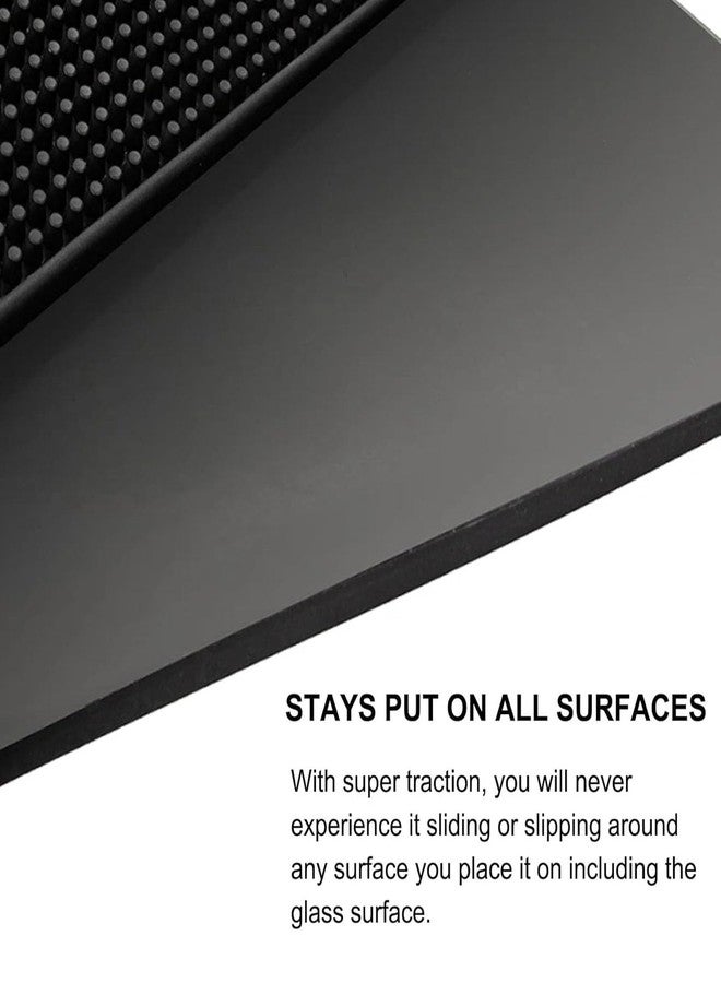 ALLGLAM Barber Mat, 12x6 Inches Anti-Slip Flexible Rubber Station Mat for Clippers & Scissors Professional Countertop Protection Pad for Barber, Hair Salon Tools & Spa - Image 5