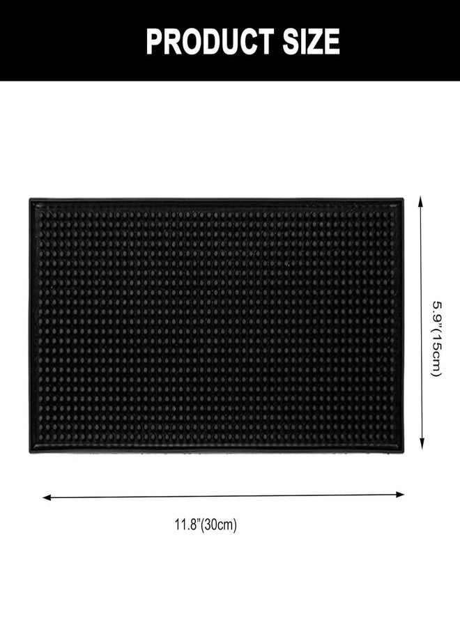 ALLGLAM Barber Mat, 12x6 Inches Anti-Slip Flexible Rubber Station Mat for Clippers & Scissors Professional Countertop Protection Pad for Barber, Hair Salon Tools & Spa - Image 2