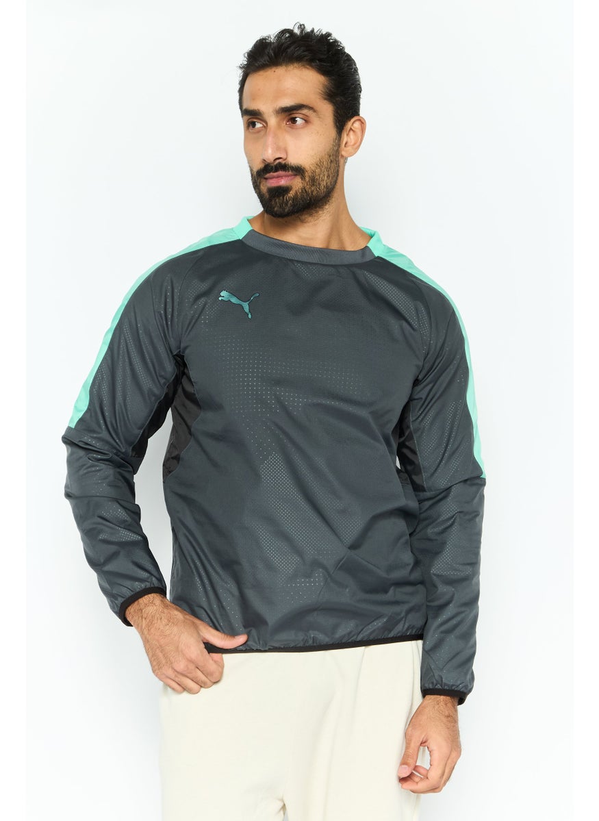PUMA Men Sportwear Fit Long Sleeves Training Sweatshirt, Grey  - Image 1