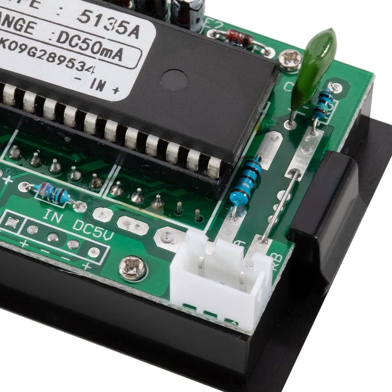 Cloudray 50mA Ammeter DC 0-50mA Analog Amp Panel Meter Current Tester Hua 85C1 (50mA (LED)) - Image 3