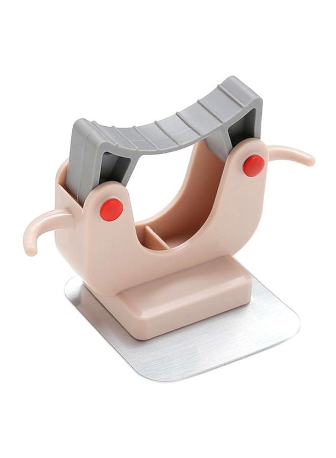 NIBEMINENT Adhesive Wall Mounted Mop Holder Pink/Red/Grey 6.5x6cm - Image 1