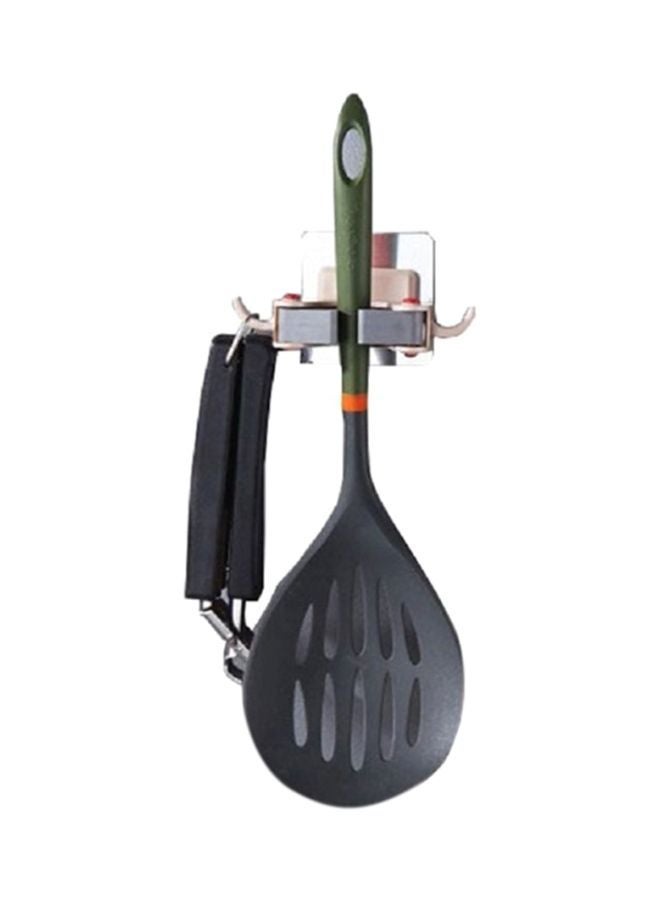 NIBEMINENT Adhesive Wall Mounted Mop Holder Pink/Red/Grey 6.5x6cm - Image 3