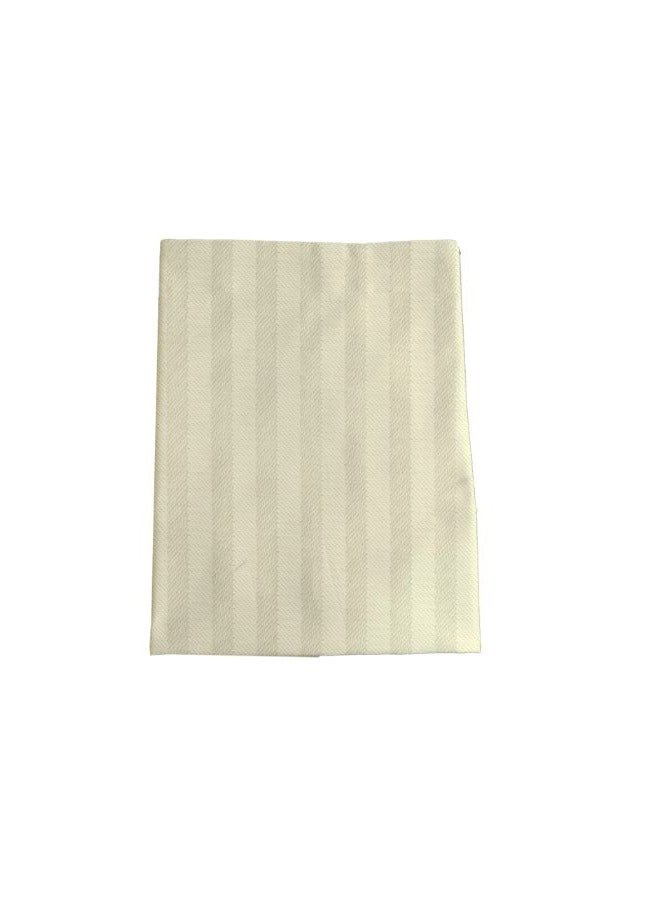 بيفت غطاء وسادة توليب (كريمي) مع شريط ساتان 1 سم (52 × 73 + 12 سم - مجموعة من قطعة واحدة) قطن، أغطية سرير ناعمة وفاخرة بجودة الفنادق - 300TC - Image 2