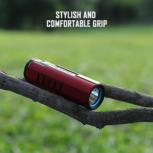 IMALENT LD70 Pocket EDC Flashlight, 4000 Lumens Compact Bright Powerful Flashlights with CREE XHP70.2 LED, Rechargeable Handheld Torch for Camping and Hiking (Red) - Image 4