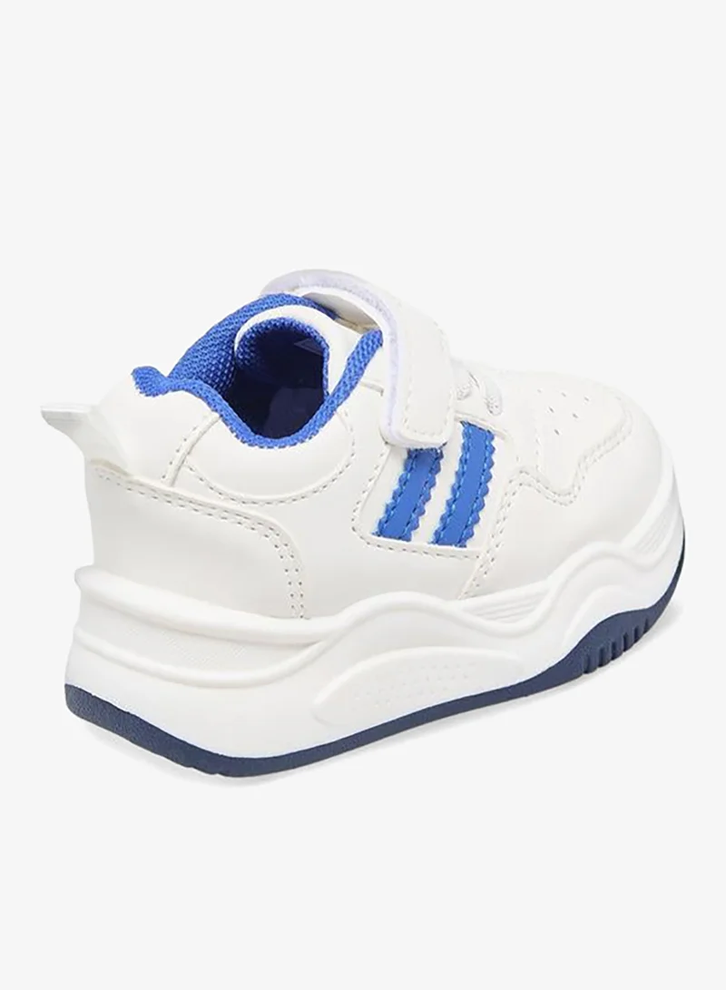 LBL By Shoexpress WHITE Boys Hook & Loop Ankle Sneakers for Men | Best Price UAE