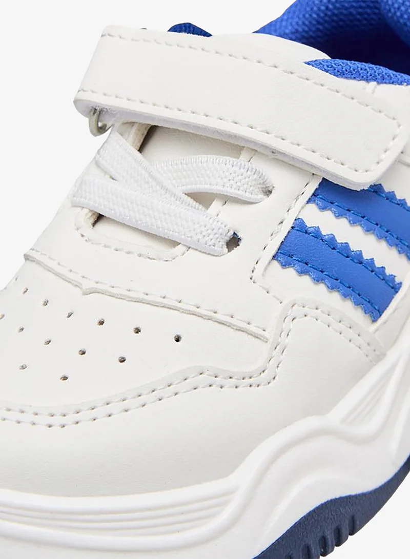 LBL By Shoexpress WHITE Boys Hook & Loop Ankle Sneakers for Men | Best Price UAE