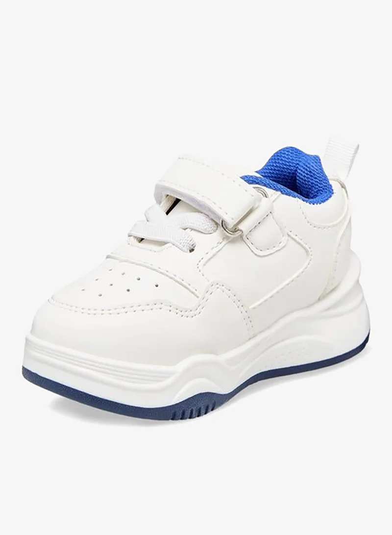 LBL By Shoexpress WHITE Boys Hook & Loop Ankle Sneakers for Men | Best Price UAE