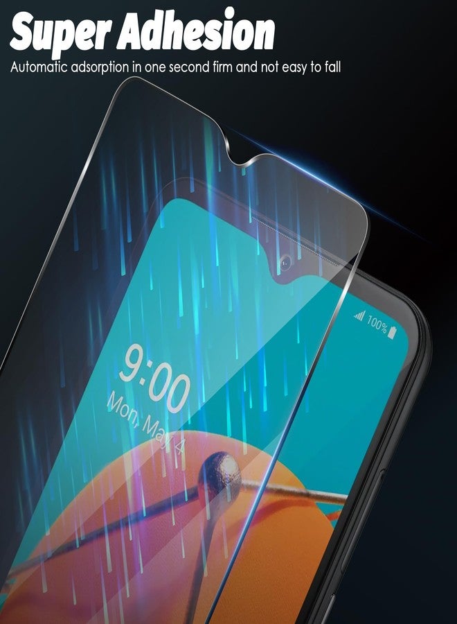 Orzero (3 Pack) Tempered Glass Screen Protector Compatible for LG K51,Q51, Protector De Pantalla 2.5D Arc Edges High Definition Bubble Free Anti-Scratch - Image 3