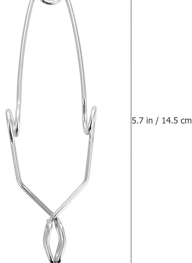 5Pcs Iron Test Tube Clamps with Spring Finger Grips Sturdy Metal Lab Accessory - Image 3