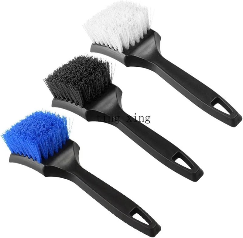 Compatible for Tire Brush Hard Car Beauty Cleaning Multifunctional Wheel Hub Rim Foot Pad Fabric(2Pcs B) - Image 2