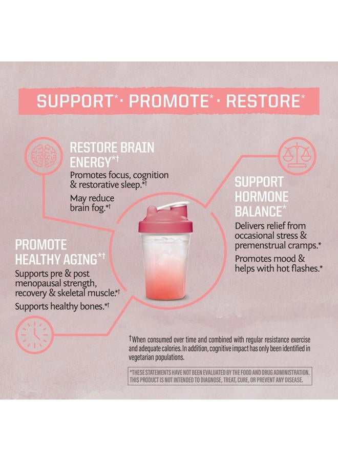 Sunwarrior Creatine for Women Monohydrate Powder Micronized Pre Workout Recovery Supplement Support Muscle Building Strength Training Cognition | Vegan and Easily Mixes 50 Servings, Raspberry Lemonade - Image 4