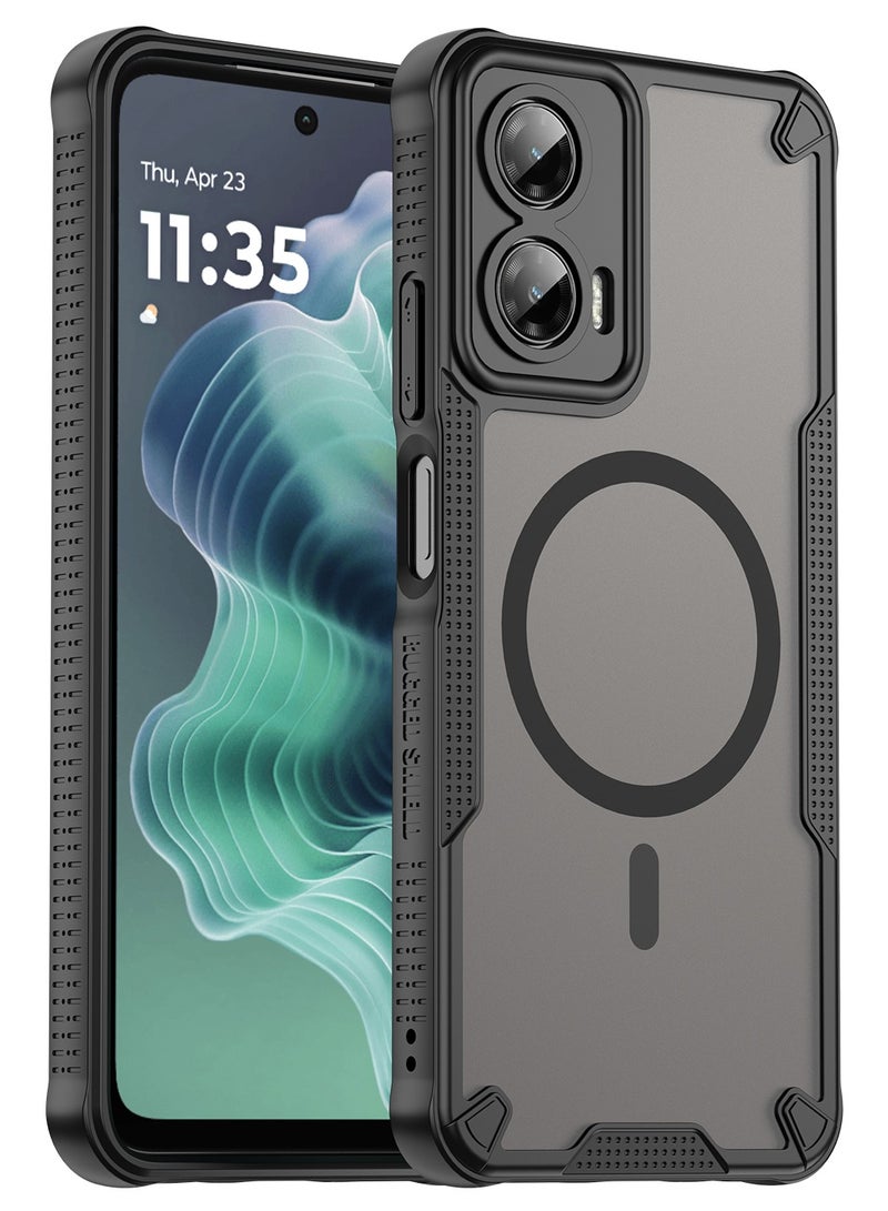Magnetic Phone Case for Motorola Moto G35 5G Shockproof Hybrid Rugged Protective Armor Cover - Image 1