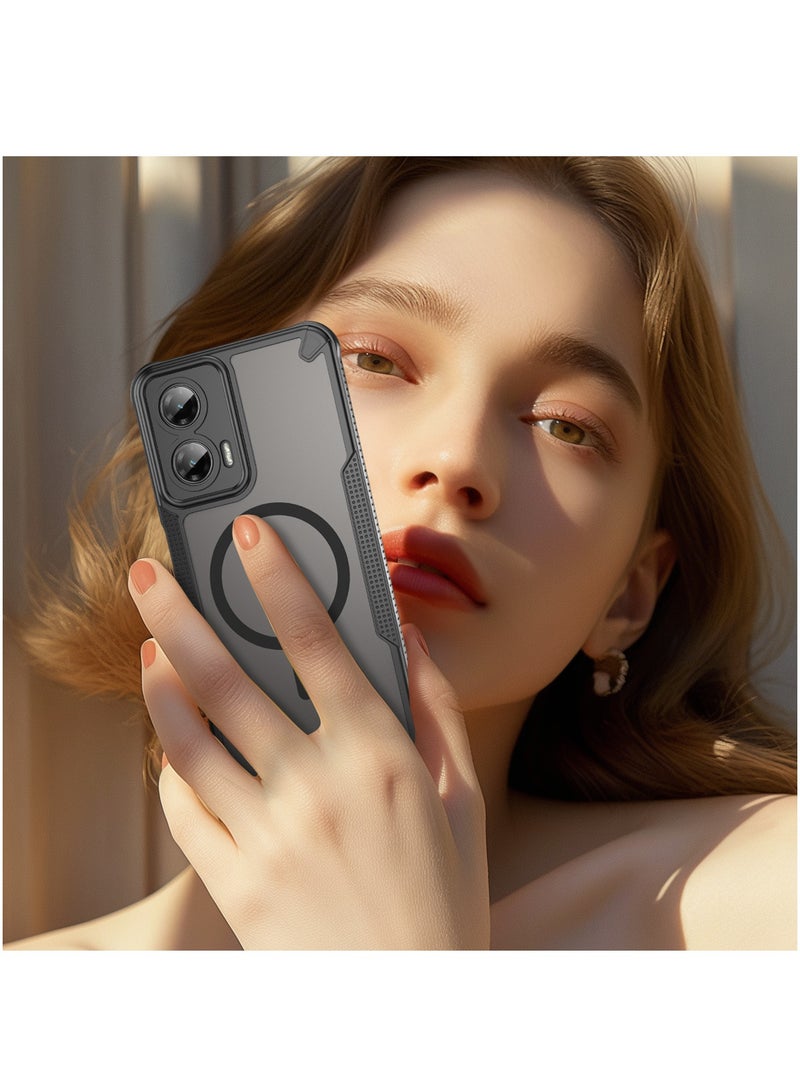 Magnetic Phone Case for Motorola Moto G35 5G Shockproof Hybrid Rugged Protective Armor Cover - Image 3