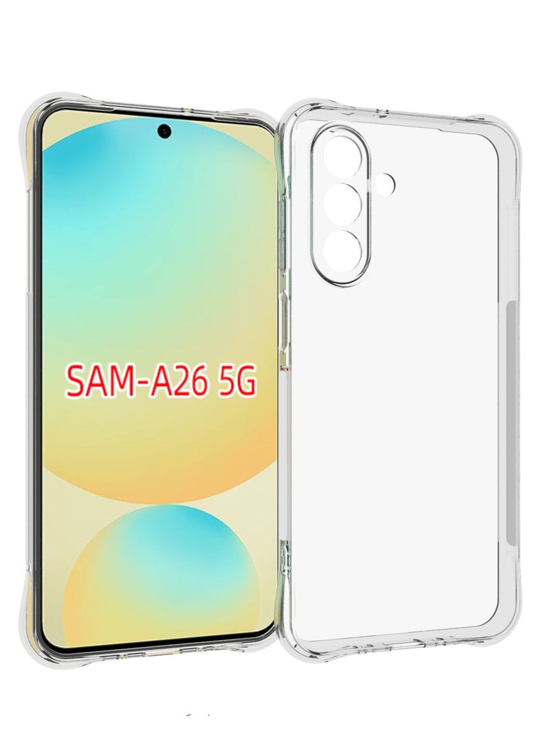 Phone Case For Samsung Galaxy A26 5G Crystal Clear Ultra Slim Anti Scratch Shockproof Protective TPU Back Cover - Image 4