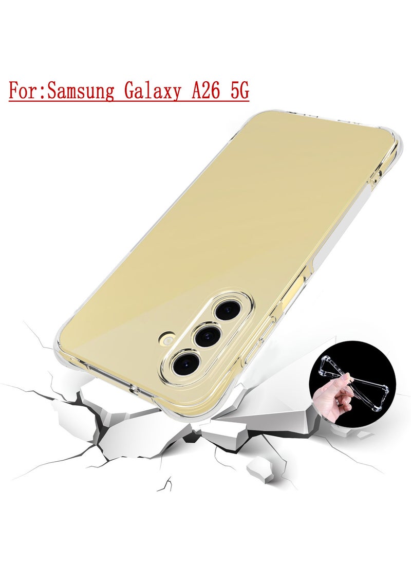 Phone Case For Samsung Galaxy A26 5G Crystal Clear Ultra Slim Anti Scratch Shockproof Protective TPU Back Cover - Image 1