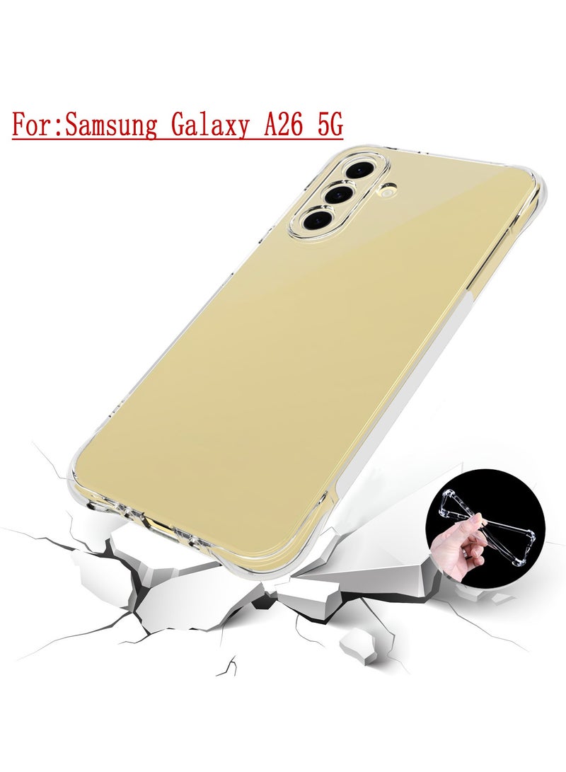 Phone Case For Samsung Galaxy A26 5G Crystal Clear Ultra Slim Anti Scratch Shockproof Protective TPU Back Cover - Image 3
