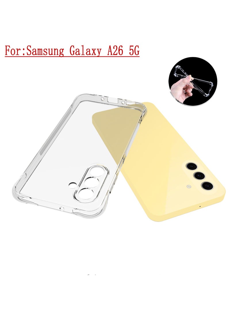 Phone Case For Samsung Galaxy A26 5G Crystal Clear Ultra Slim Anti Scratch Shockproof Protective TPU Back Cover - Image 2