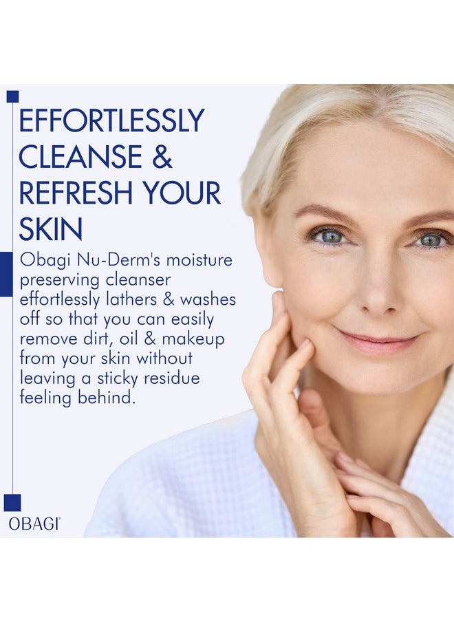 Obagi Medical - Obagi Nuderm Foaming Gel For Face Hydrating Cleanser With Aloe Vera Foaming Facial Cleanser Lightweight Face Cleanser Skincare Product For Smooth Skin Deepcleansing Formula 6.7Fl Oz - Image 1