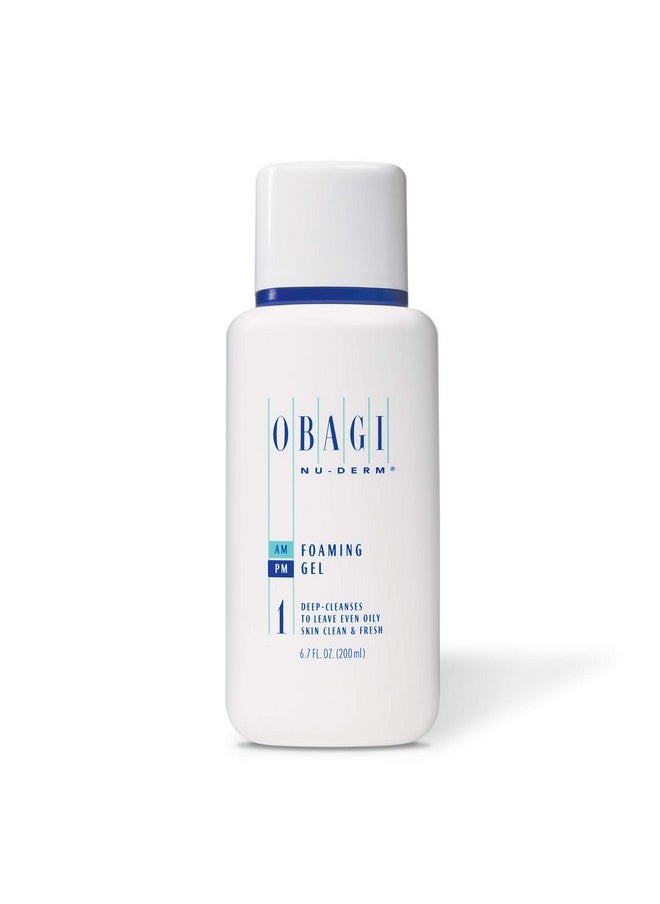 Obagi Medical - Obagi Nuderm Foaming Gel For Face Hydrating Cleanser With Aloe Vera Foaming Facial Cleanser Lightweight Face Cleanser Skincare Product For Smooth Skin Deepcleansing Formula 6.7Fl Oz - Image 1