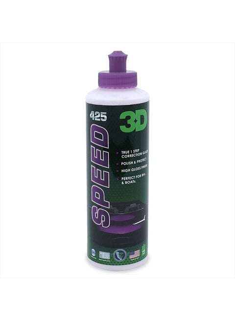 Speed Car Polish & Wax – 8oz – All-In-One Scratch Remover & Swirl Correction with Wax Protection