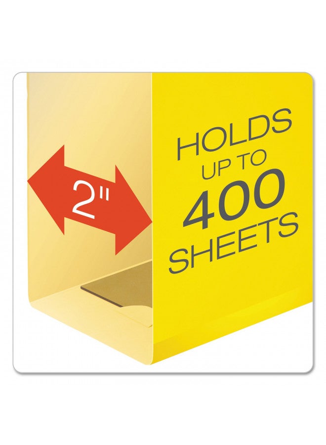 Pendaflex Extra Capacity Reinforced Hanging Folders, 2", Legal Size, Yellow, 1/5 Cut, 25/BX (4153x2 YEL) - Image 2