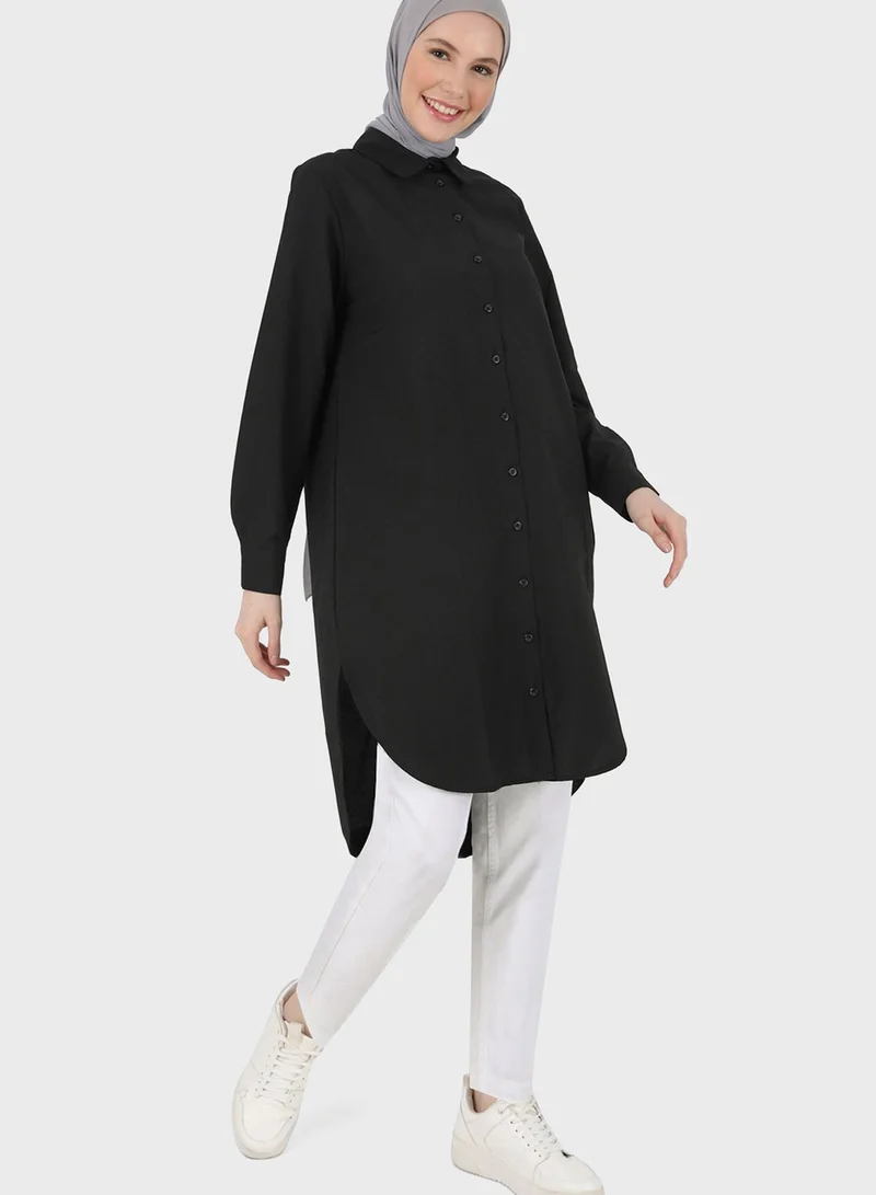 Refka by modanisa Button Down Tunic