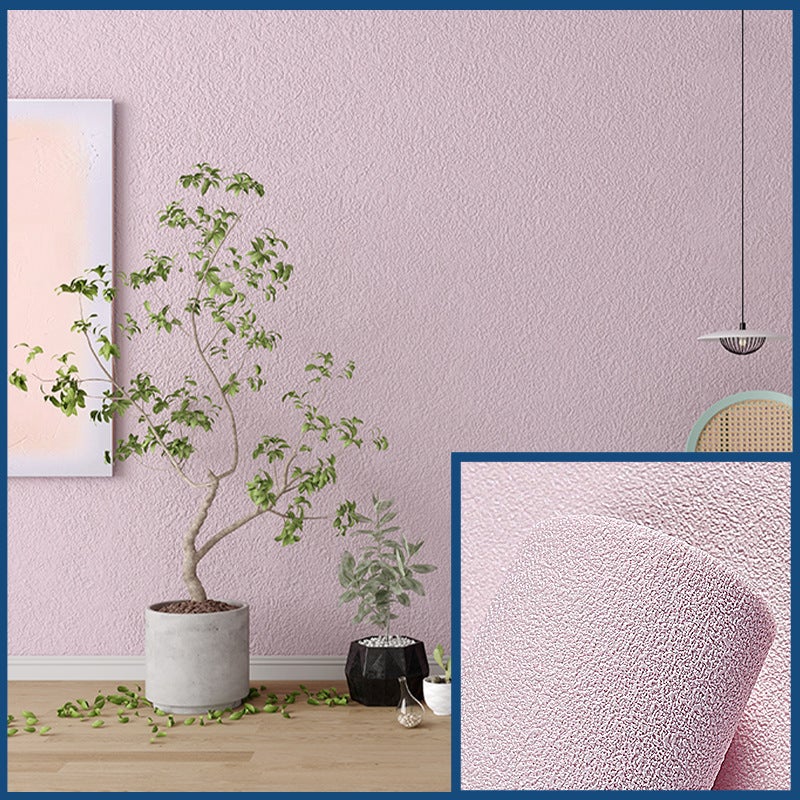 Diatom Mud Thickened Wallpaper Bedroom Background Wall Particles Warm Solid Color Self-Adhesive Waterproof Moisture-Proof Wall Sticker Wallpaper - Image 1
