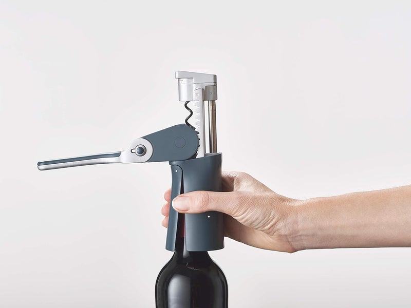 Joseph Joseph Joseph Joseph Bar Wise Compact Lever Corkscrew Blue  - Image 4