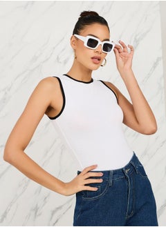 Fitted Contrast Trim Tank