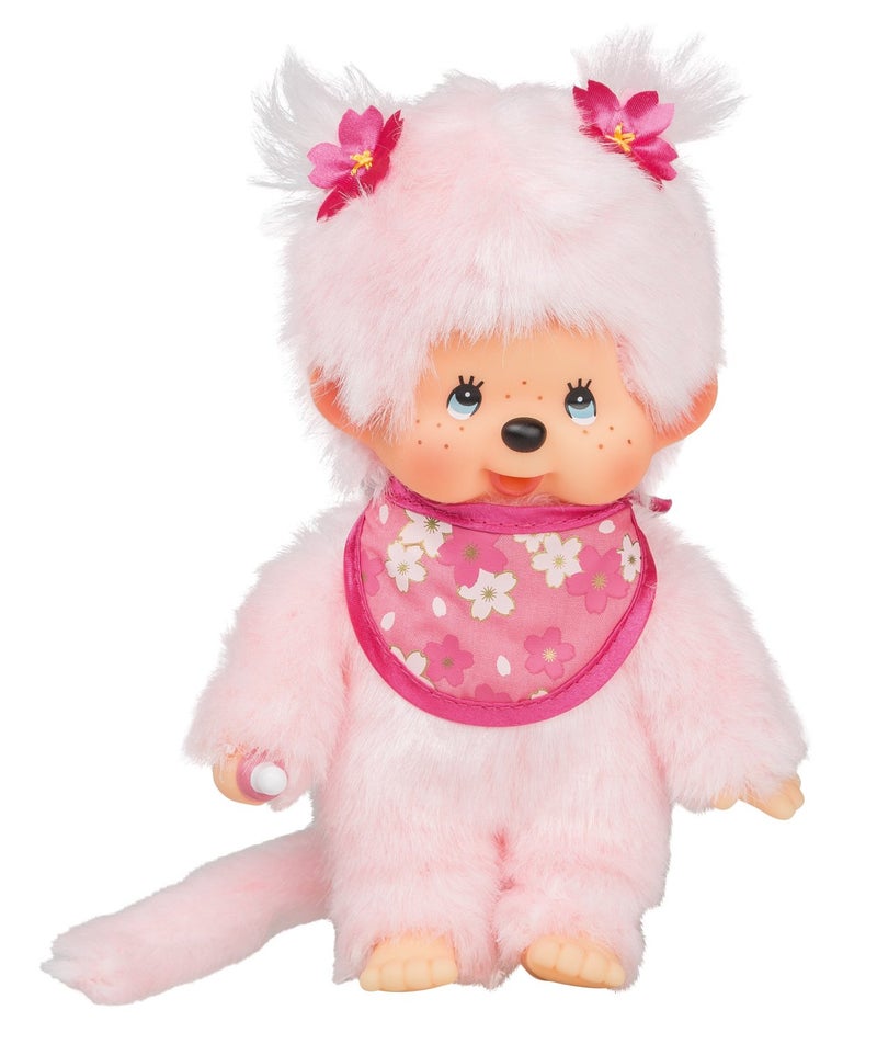 Sekiguchi Monchhichi Sakura (Cherry Blossom) Girl Plush Toy - Pink - Image 2