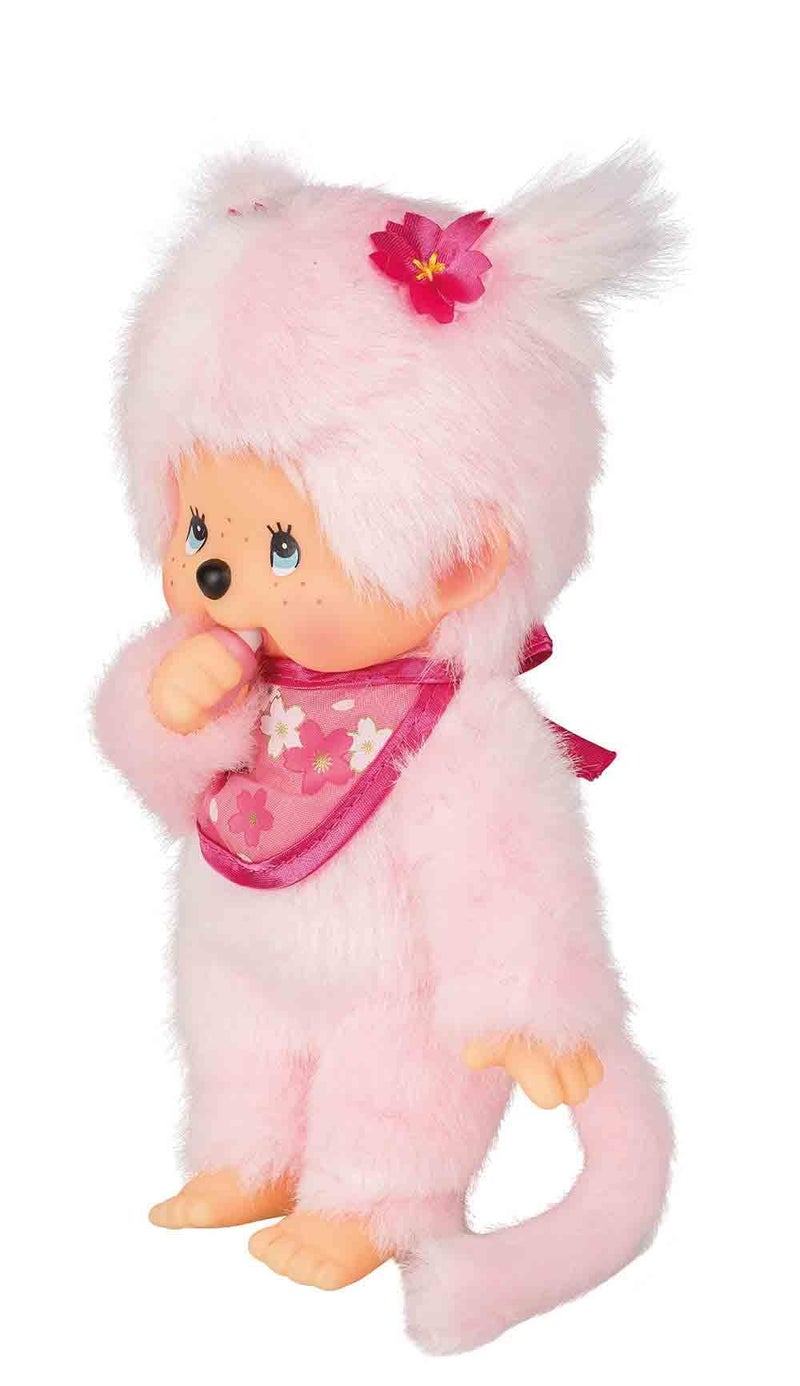 Sekiguchi Monchhichi Sakura (Cherry Blossom) Girl Plush Toy - Pink - Image 3