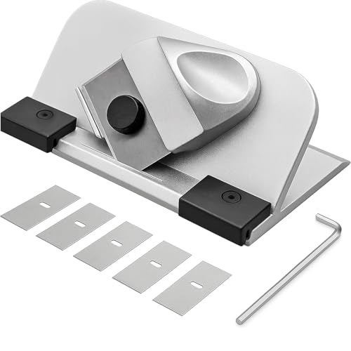 Sumglicie Bevel Mat Cutter Retractable Blade, Portable 45° Push-Style Handheld Mat Board Cutter, Adjustable Blade Depth for DIY Picture Framing, Artwork, Custom Mat Boards, with 5 Blades and Hex Wrench - Image 1