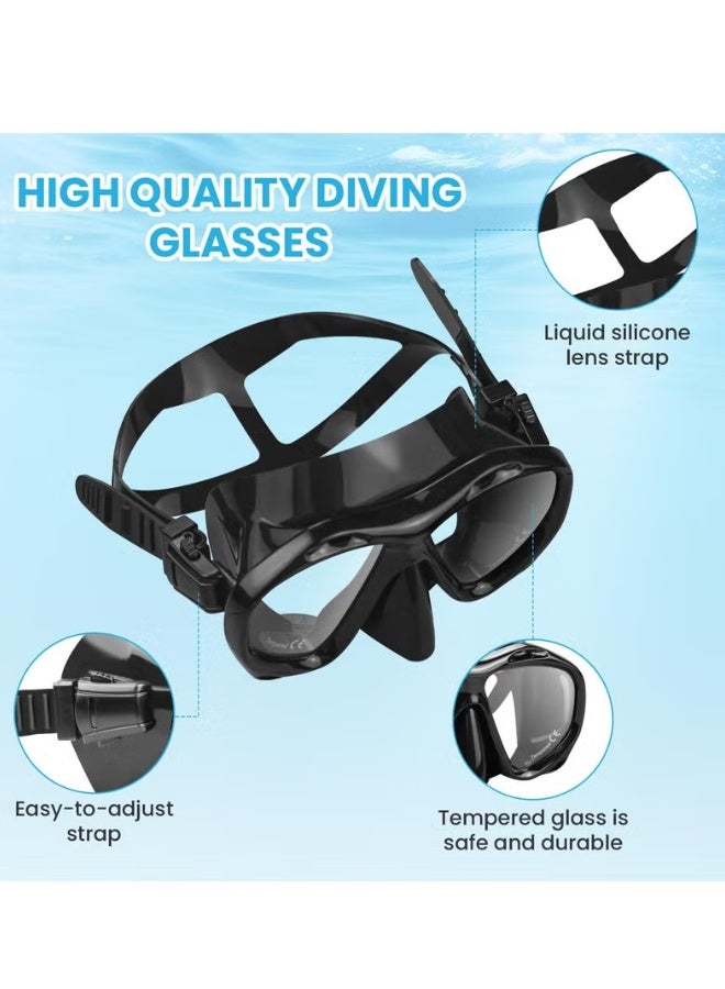 سوبر زي يوث قناع غوص، نظام تنفس جاف، قناع غطس مضاد للضباب ومضاد للتسرب، رؤية بانورامية بزاوية 180 درجة، نظارات غوص للبالغين والشباب - Image 4