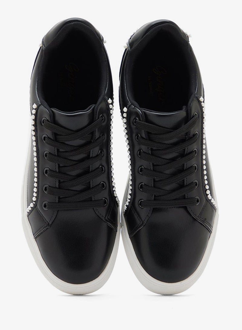 Ginger Pearl Detail Sneakers - Image 4