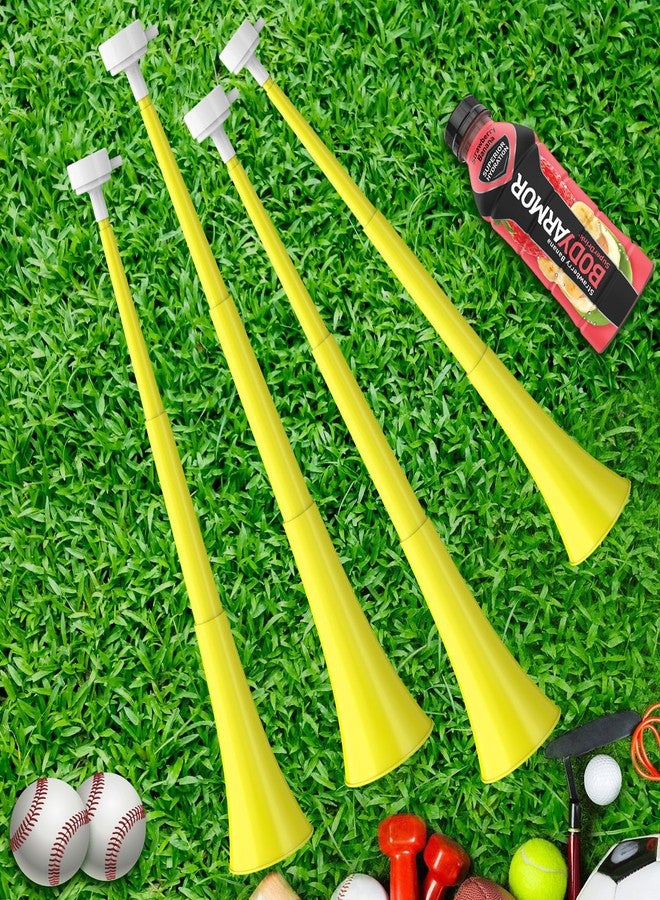 Ouffun Collapsible Stadium Horn 24 Inch Vuvuzela Plastic Trumpet Horn Blow Horn Noisemakers Loud Sound Soccer Horn Cheer Horn for Sporting Events Graduation Games School Party Supplies Favors Accessories - Image 5