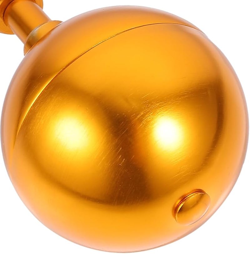 Golden Aluminum Alloy Flagpole Ball Topper Finial Replacement 3Pcs Set for Outdoor Telescoping Flagpole - Image 4