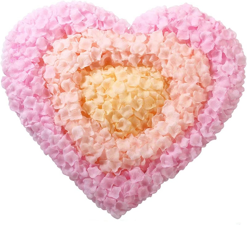 CODE FLORIST كود فلوريست 2200 قطعة بتلات ورد حريري لديكورات الزفاف (وردي فاتح) - Image 2