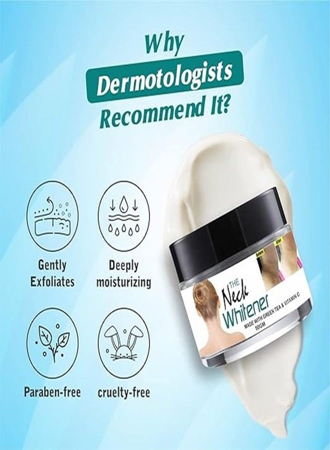 VIVAGLO Neck Whitening & Brightening Cream for Dark Neck, Underarms & Elbows | Moisturizing Skin Tone Corrector Cream for Men & Women | 50g - Image 4