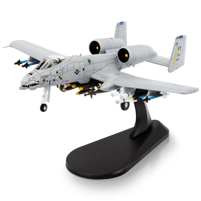 HANGHANG 1100 A10 Thunderbolt II Warthog Attack PlanePainted Version Metal Fighter Military Model Diecast Plane Model for Collection and Displays - Image 2