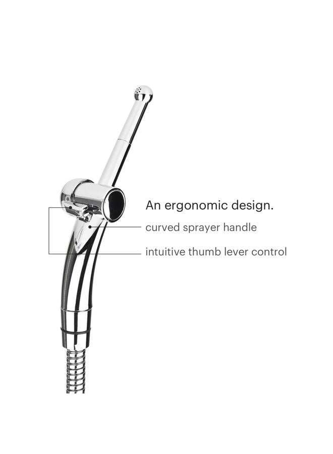 Brondell Hand Held Bidet Sprayer for Toilet: CleanSpa Advanced Bidet Attachment with Precision Pressure Control Jet Spray - Ergonomic Handheld Bidet for Toilet - Toilet Water Sprayer and Hose Set - Image 3