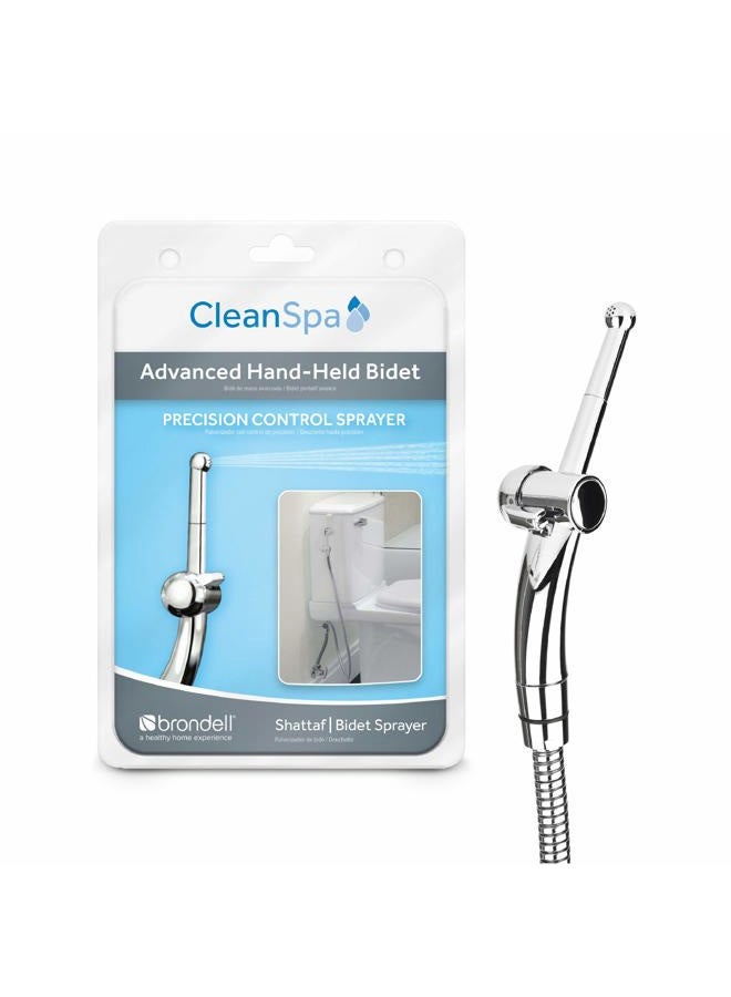 Brondell Hand Held Bidet Sprayer for Toilet: CleanSpa Advanced Bidet Attachment with Precision Pressure Control Jet Spray - Ergonomic Handheld Bidet for Toilet - Toilet Water Sprayer and Hose Set - Image 1