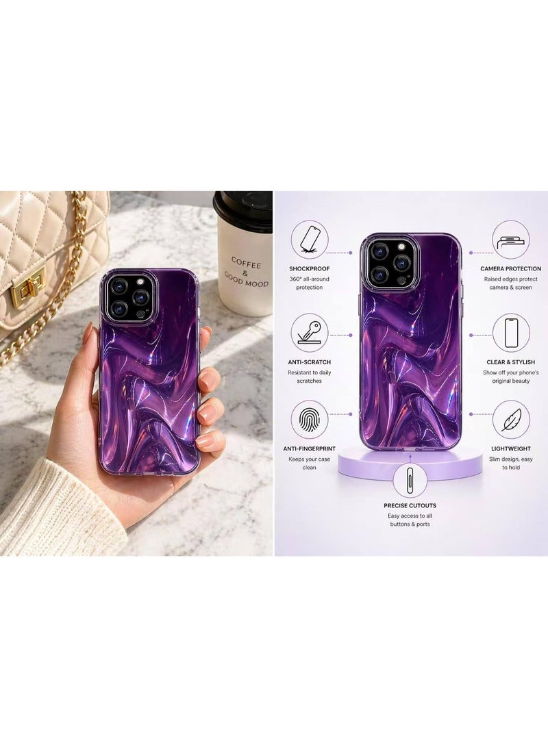 Ecosystem Luxury Case for iPhone 16 Pro Max Shockproof Protective Cover, Stylish Iridescent Design, Camera Protection, Lightweight Slim Case - Image 2
