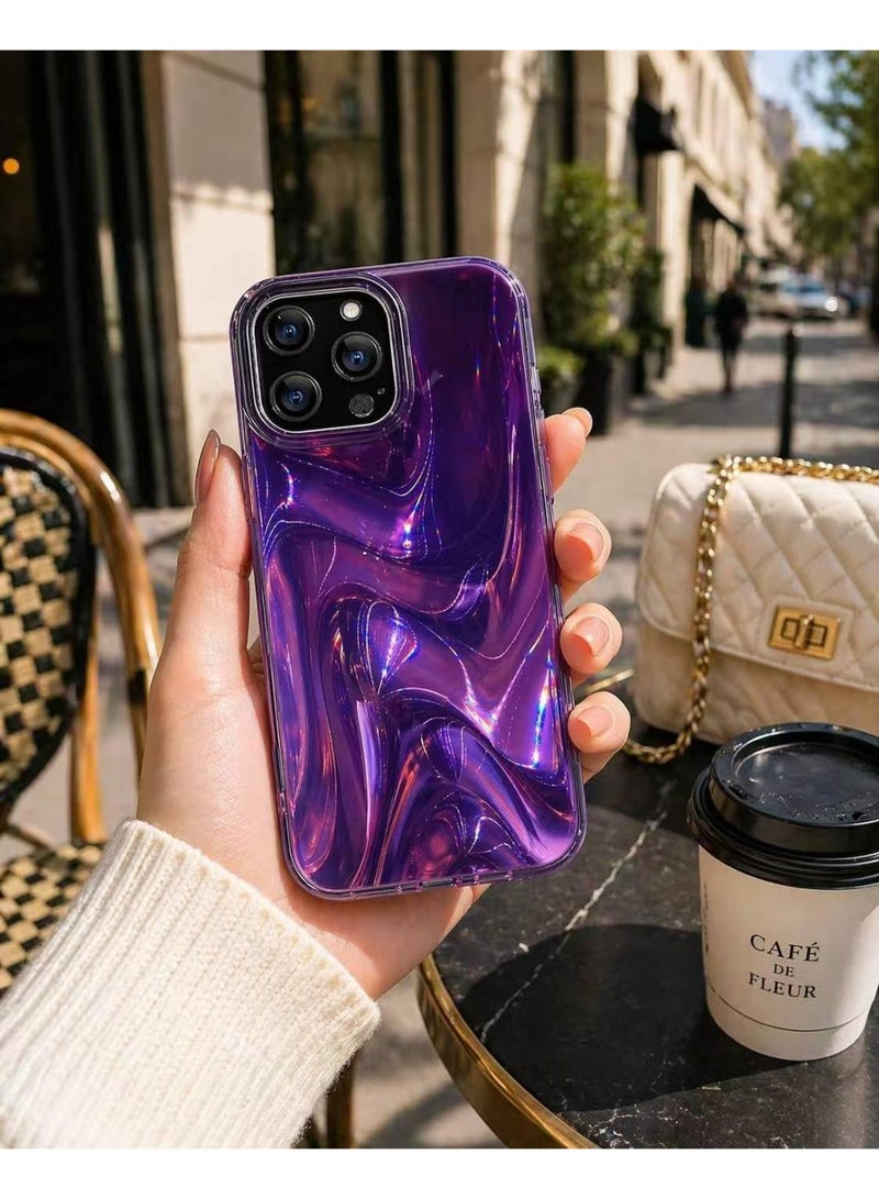Ecosystem Luxury Case for iPhone 16 Pro Max Shockproof Protective Cover, Stylish Iridescent Design, Camera Protection, Lightweight Slim Case - Image 3