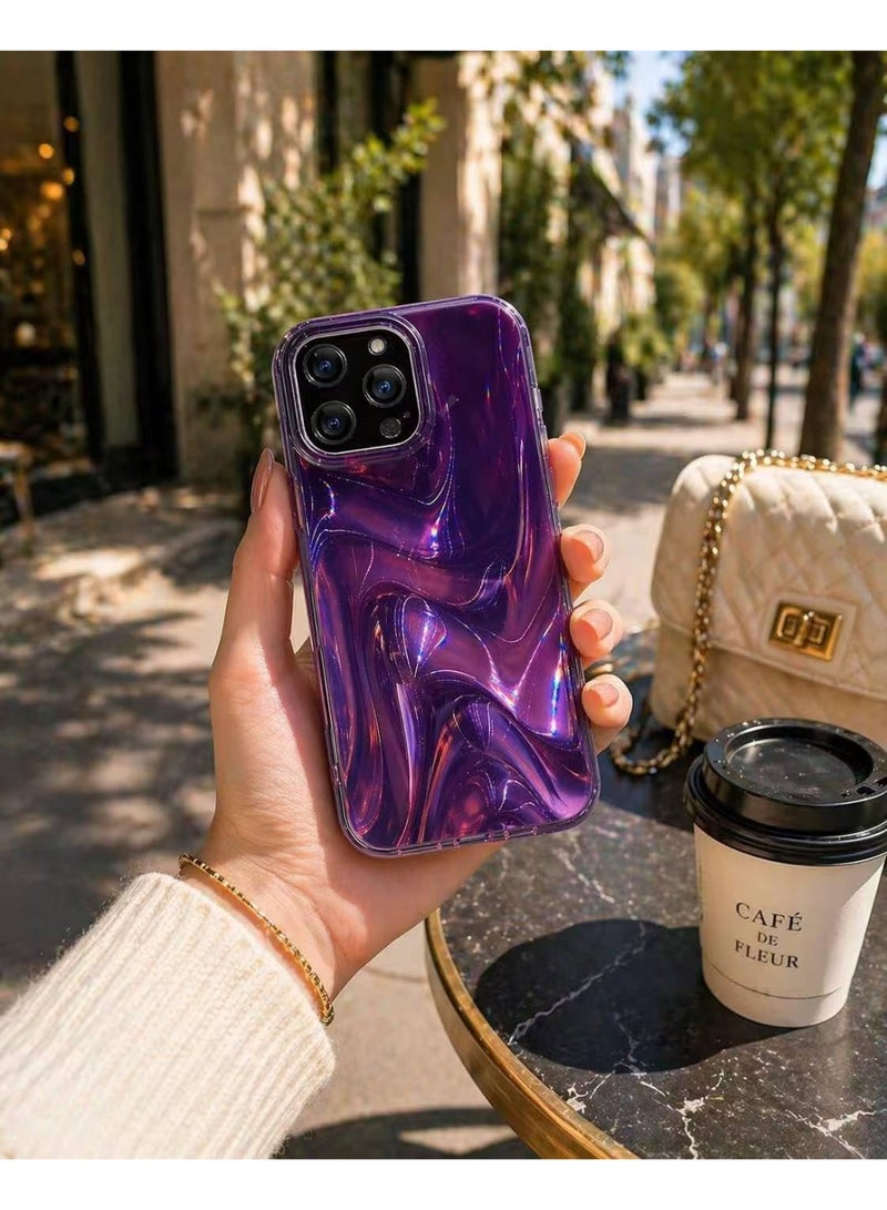 Ecosystem Luxury Case for iPhone 16 Pro Max Shockproof Protective Cover, Stylish Iridescent Design, Camera Protection, Lightweight Slim Case - Image 4