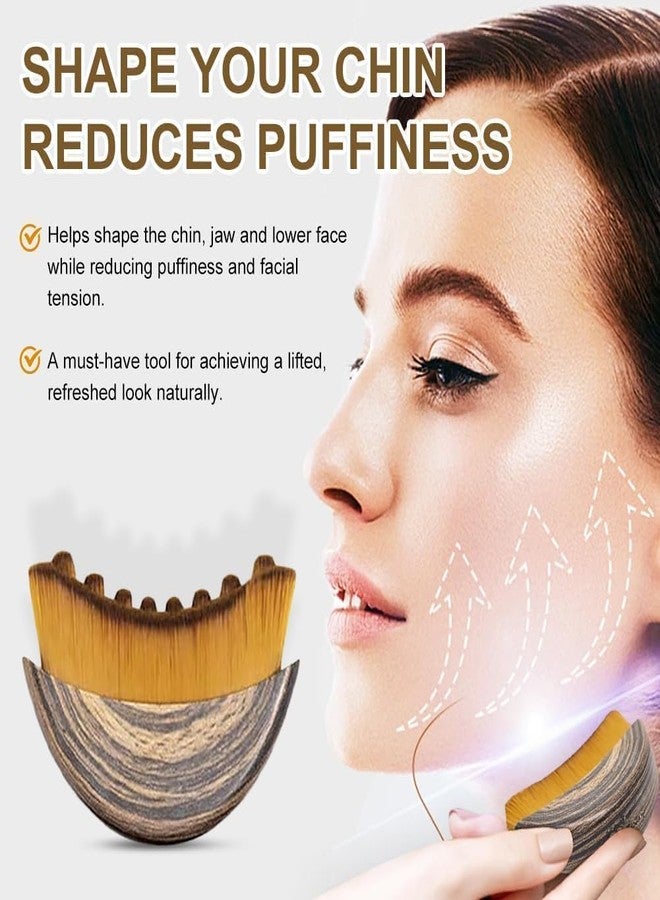 Afrodite Lymphatic Contour Face Brush, Contour Face Brush for Lymphatic Drainage, Ergonomically Designed to Fit The Skin Precisely and Relieve Fatigue - Image 2