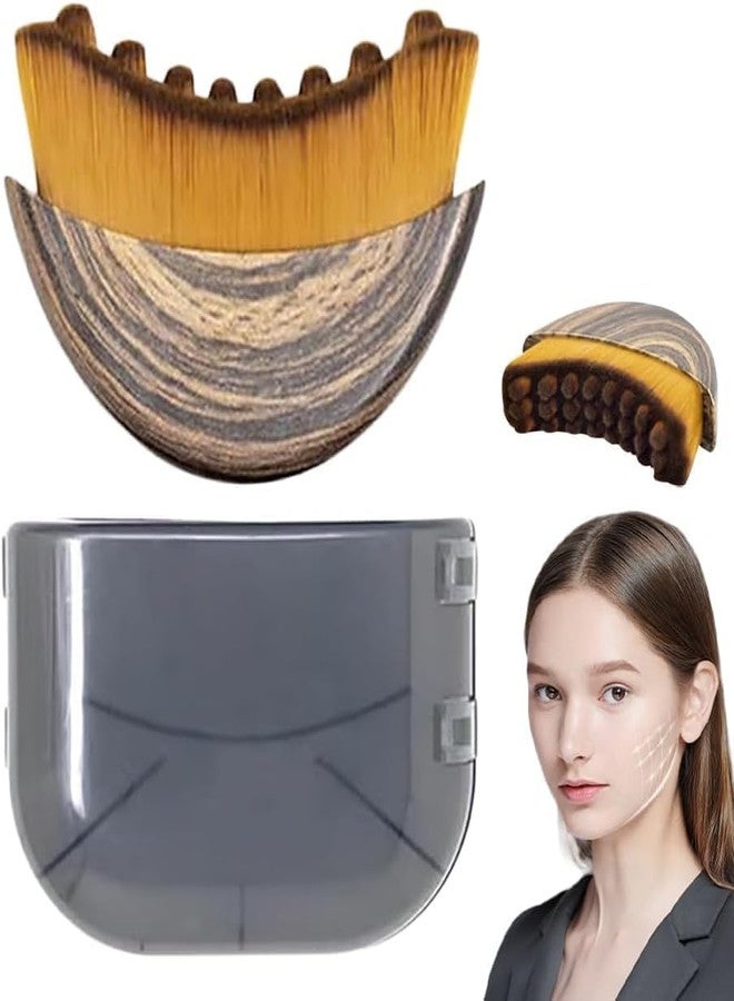 Afrodite Lymphatic Contour Face Brush, Contour Face Brush for Lymphatic Drainage, Ergonomically Designed to Fit The Skin Precisely and Relieve Fatigue - Image 1