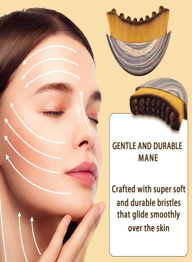 Afrodite Lymphatic Contour Face Brush, Contour Face Brush for Lymphatic Drainage, Ergonomically Designed to Fit The Skin Precisely and Relieve Fatigue - Image 5