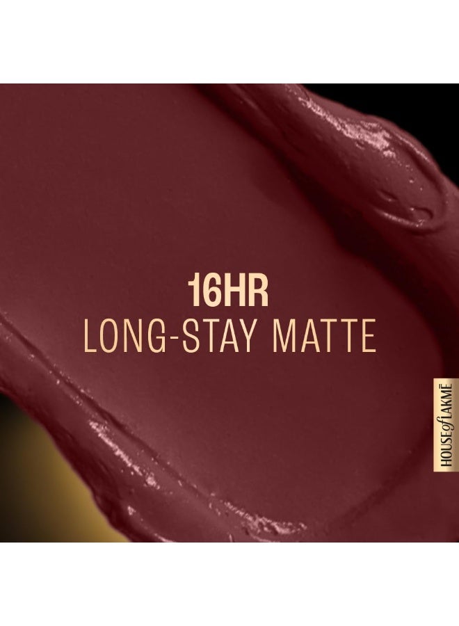 لاكمي أحمر شفاه سائل مطفي يدوم طويلاً، خفيف الوزن ومقاوم للتلطخ والتلطيخ - لون Wine Touch، 5.6 مل - Image 4