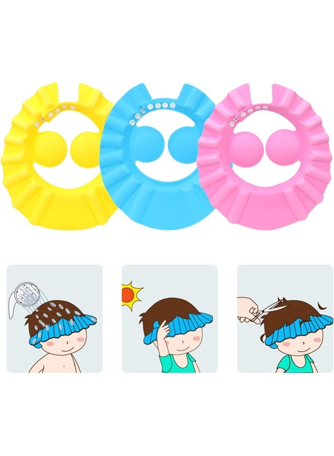 SUNTRADE 1Pcs Cute Kids Adjustable Shampoo Bath Bathing Shower Cap Hat Wash Hair Shield - Image 1