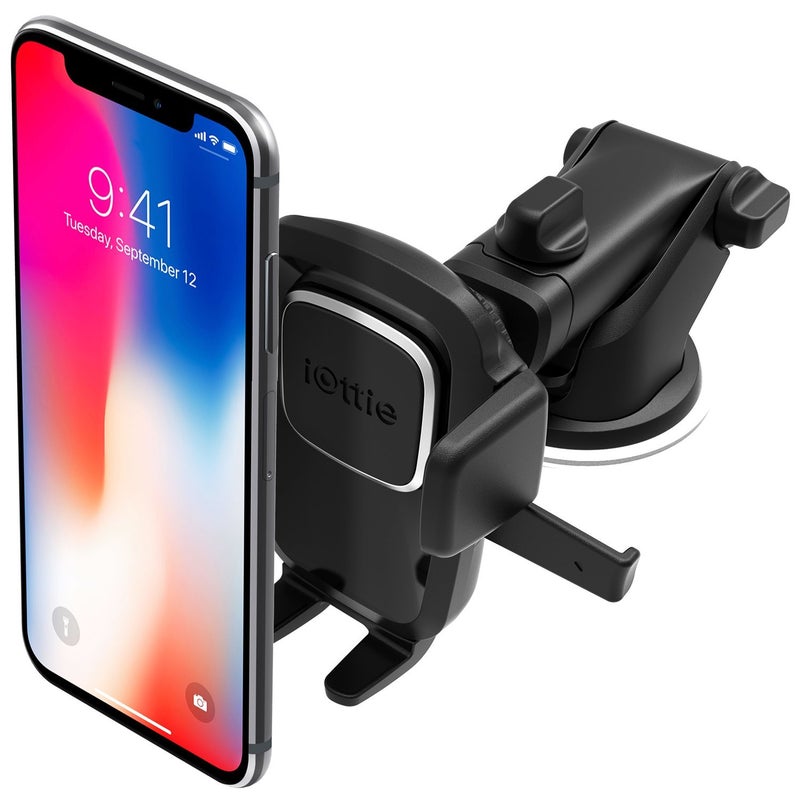iOttie Easy One Touch 4 Dash & Windshield Universal Car Mount Phone Holder Desk Stand for -iPhone, Samsung, Moto, Huawei, Nokia, LG, Smartphones, Black - Image 1